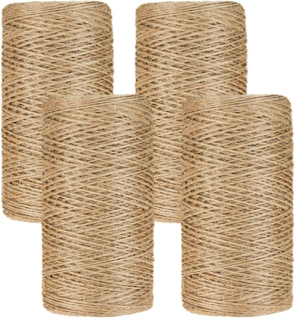 Corda Juta Naturale 1Mm X 400M Corda Canapa Spago per Decorazioni Spago per Orto
