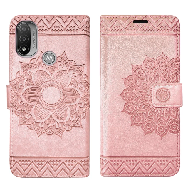 Etui Coque Motorola Moto E20/E30/E40,Téléphone portable Étui Style Portefeuille
