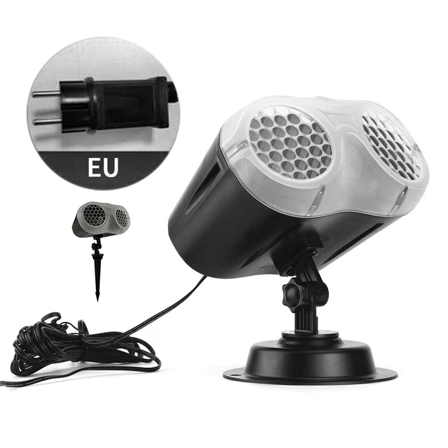 Lampada proiezione LED Fiore di Neve Vacanze Per Natale Arredamento Casa Multifunzionale