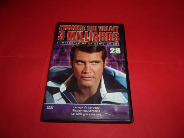 DVD,série TV,"L'HOMME QUI VALAIT 3 MILLIARDS",n°28,3 épisodes,(p1451)