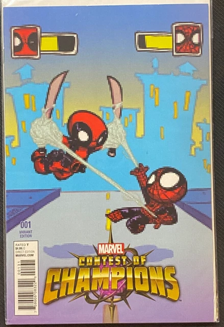 Contest of Champions #1 8 Bit Cover Art Variant Marvel 2015 VF/NM Comics