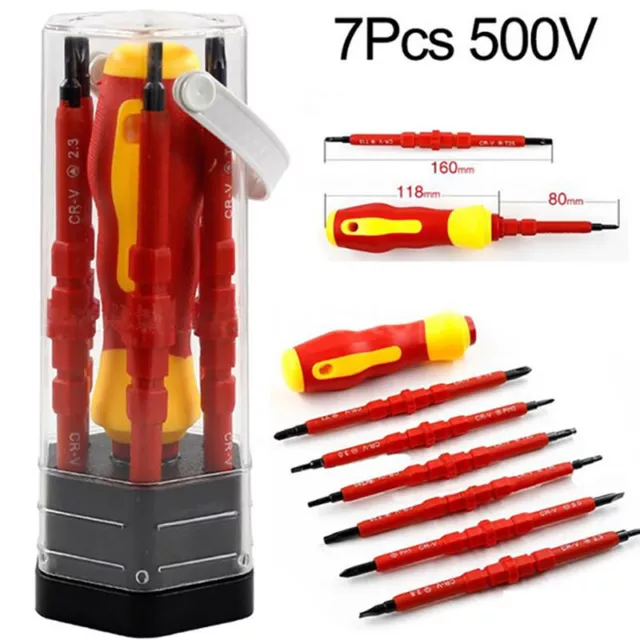 7/13pcs 1000V Changeable Insulated Screwdrivers Set Electrician Repair Tools K g