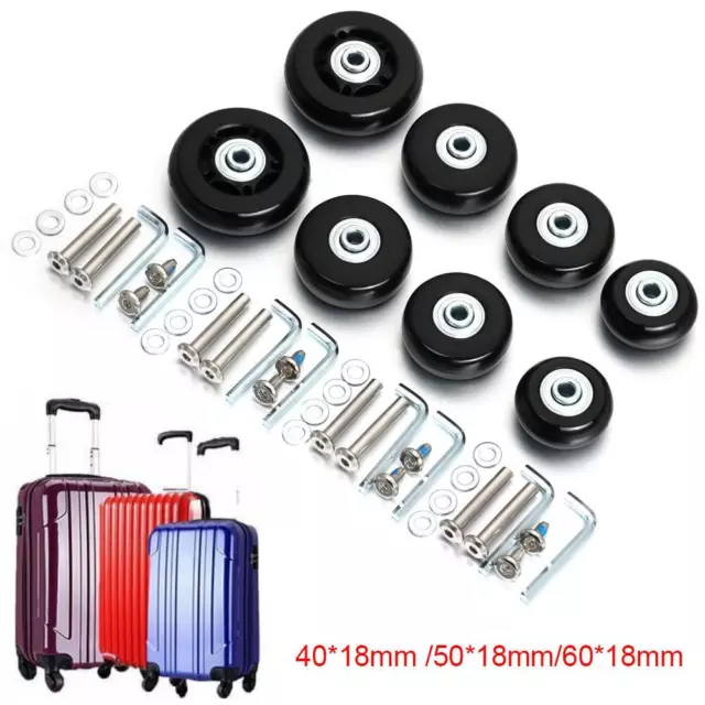 Casters  Repair Suitcase Parts Axles Travel Luggage  Wheels Axles Repair Kit