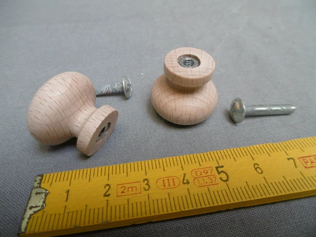 2 Poignées Bouton étoile M10 En Laiton Et Bakélite Noire - Diamètre 10mm, Longueur 39mm, Marque Uxcell