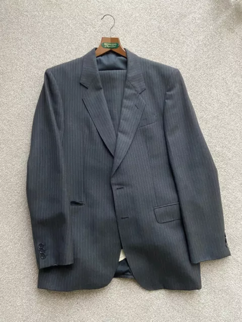 Mans Suit 42" Long Trousers 36" Waist 33" Inside Leg Charcoal Grey