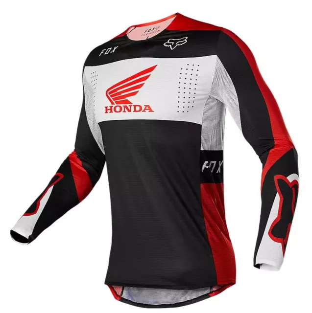 T-Shirt Motocross Fox Flexair Honda Jersey Homme Red