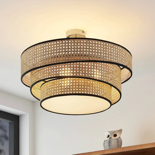 Lucande Deckenlampe 'Elowen' u.a. für Wohnzimmer & Esszimmer (3 flammig, E27) -