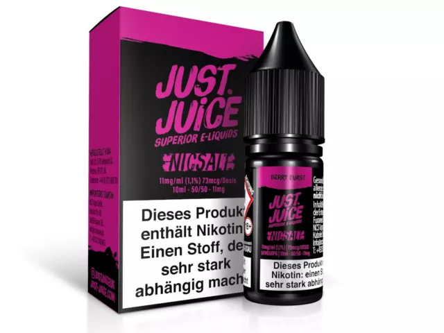 Just Juice - Berry Burst - Nikotinsalz Liquid (5er Packung)