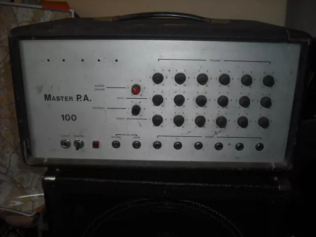 Marshall Master PA 100w 4 channel head EL34 vintage valve amplifier tube amp JMP