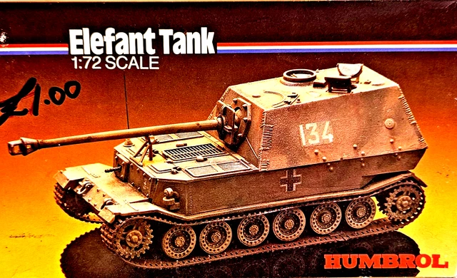 HUMBROL ELEFANT TANK No . HK 72201 Precision Scaled Model Kit ...