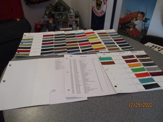Torred Color Sample PAINT COLOR REFERENCE Sample Paint Chips Rootes Glasurit Germany $38.00 ...