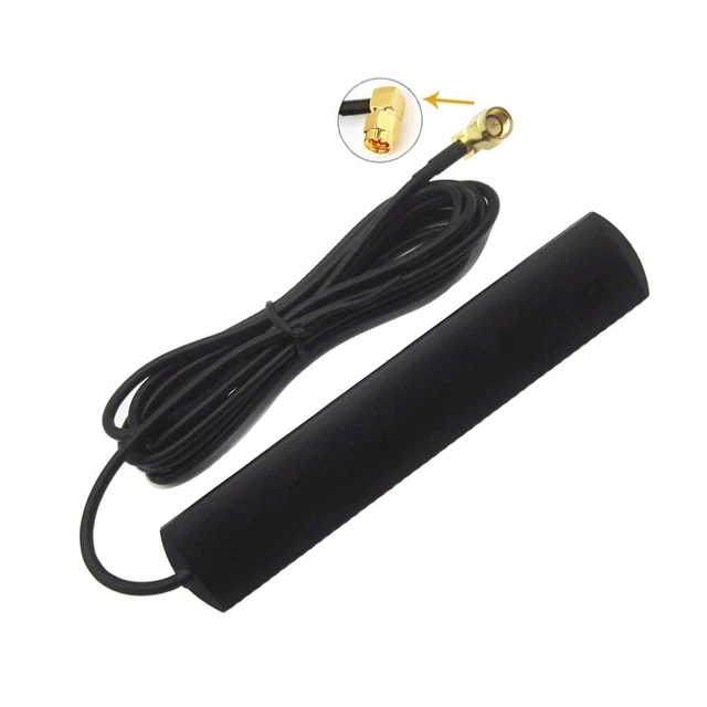 Alda PQ Antenna per WLAN (Wifi ) E Bluetooth Con RP-SMA / M Spina Con 5