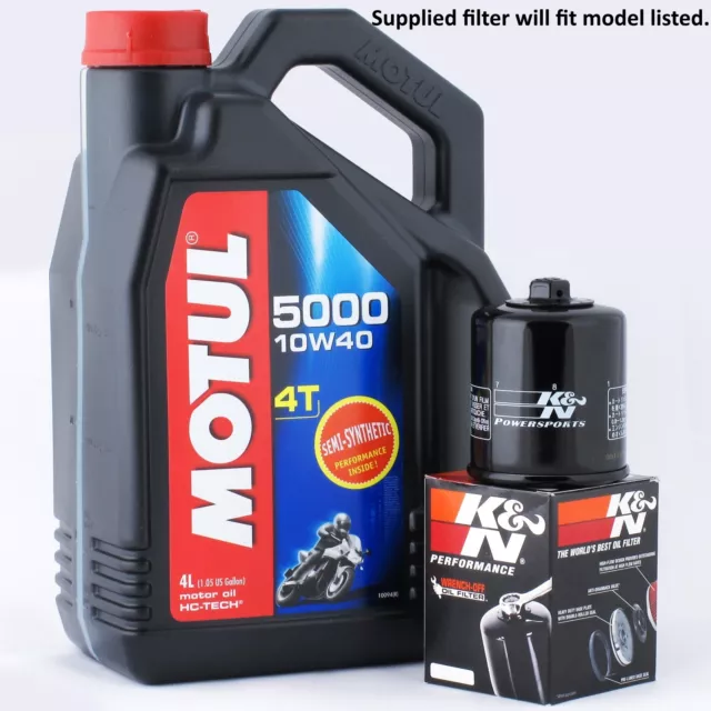 BMW R 1200 GS Adventure 2011 K&N Filter and Motul 5000 Oil Kit