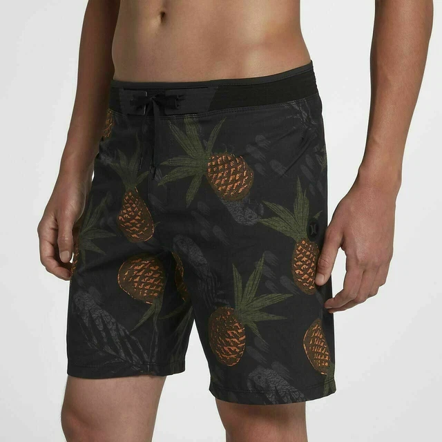 Hurley Phantom HW 3.0 Pineapple Shorts Black Board Shorts 29 AJ9721 010
