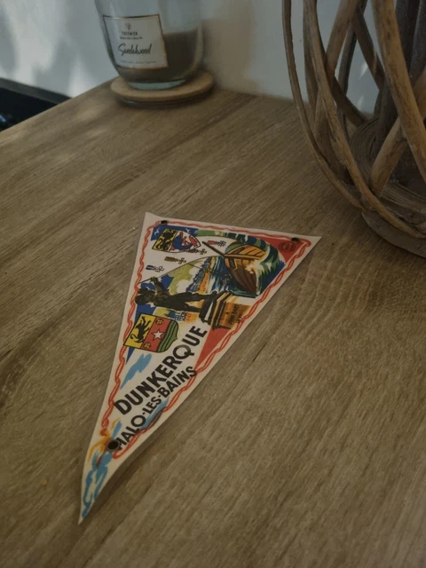 Petit Fanion / Wimpel U.S. Dunkerque – France, Objet De Collection
