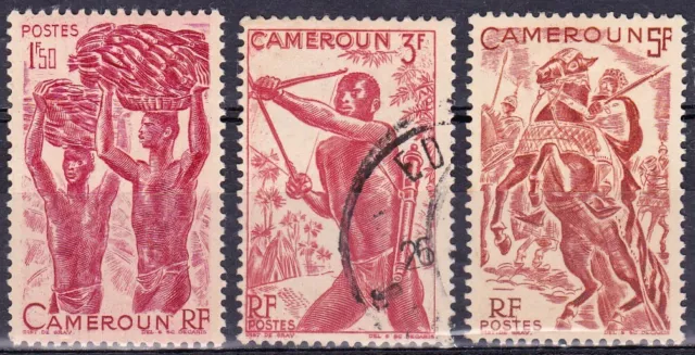 1946 - Camerun - Yvert 284,286,289