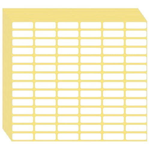1680 Pcs Matte White Labels Blank Stickers Small Sticky Labels Removable Price