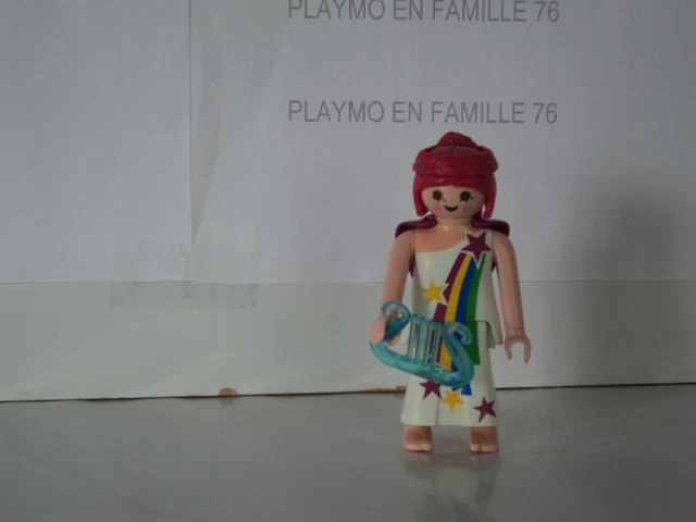 Playmobil Vintage 3374 - Set Médiéval Paysanne Marché Avec Chariot Et Chevaux