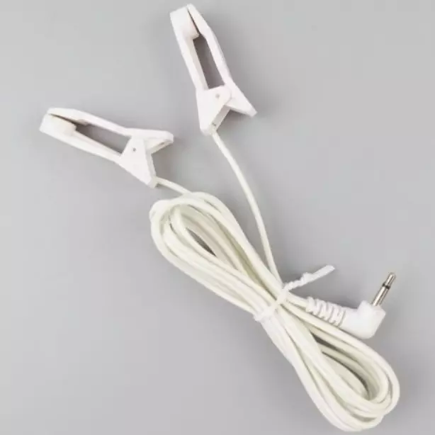 Electro E-Stim Tens Massage Cable Attachment And Clips 2.5 Mm Jack.uk Seller!