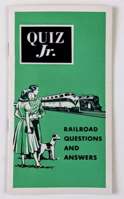 1955 Railroad Questions Answers Quiz Jr VTG Booklet Assoc of American Railroads
