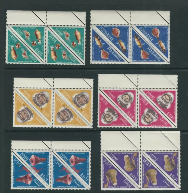 Panama 1964 Satellites,Telstar,SYNCOM-3 Ecc. (Sc 457-57e) VF MNH Margine Blks /