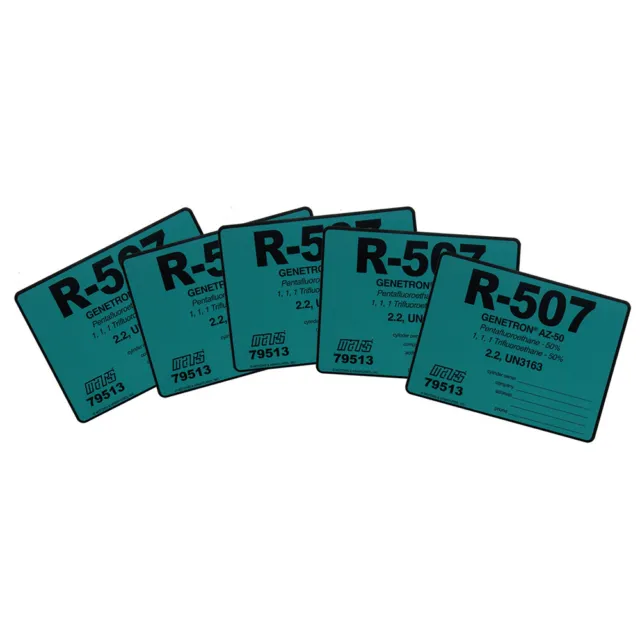 R-507 / R507 Label # 79513 , Pack of (5)