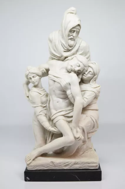 Michelangelo Statue: "La Pietà Bandini o Fiorentina" - Made in Italy - cm 29