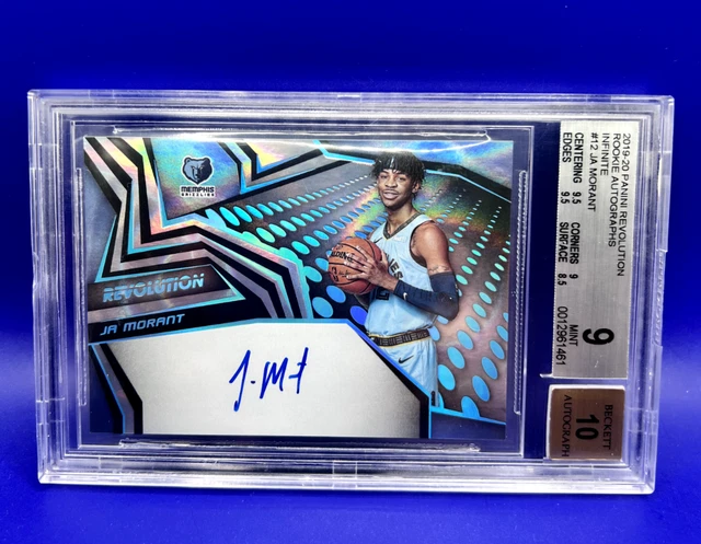 2019 Panini Revolution Ja Morant Rookie Auto /25 On Card Infinite Bgs 9 Mint