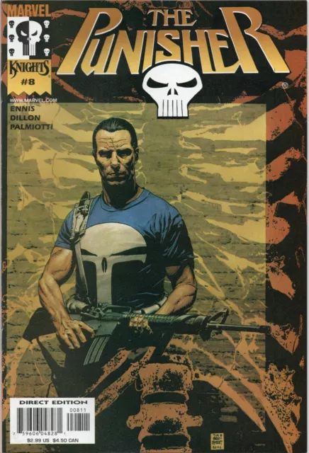 Marvel Knights Punisher Vol 3 Issue 8 Comic Rare High Grade NM 9.0 Ennis Dillon
