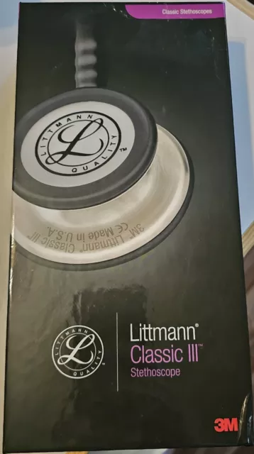 3M Littmann Classic III Monitoring Stethoscope 27" Black 5620