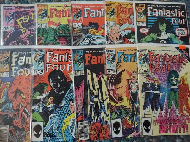 Marvel Comics Copper Lot Of 20 Fantastic Four #270-298 Nice Byrne run See Desc