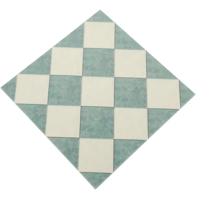 Dollhouse Mini Floor Tiles 1:12 Scale Green