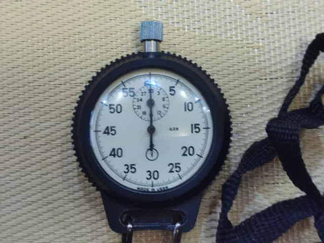 Vintage   Pocket Stop Watch Made In Ussr 2