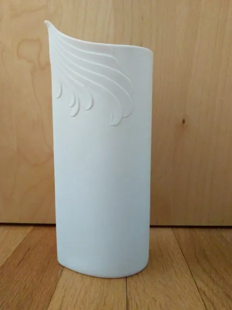 Mid Century Kaiser Matte White Bisque Vase M Frey 710/2 Made In Germany