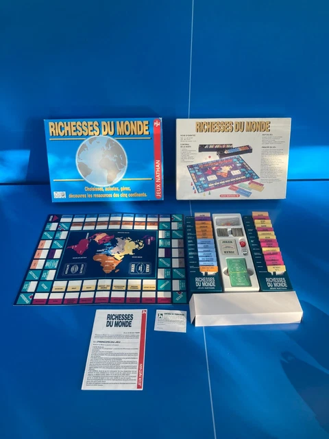 Jeu De Société Richesse Du Monde édition 1982 - Nathan, Complet Et En Bon état