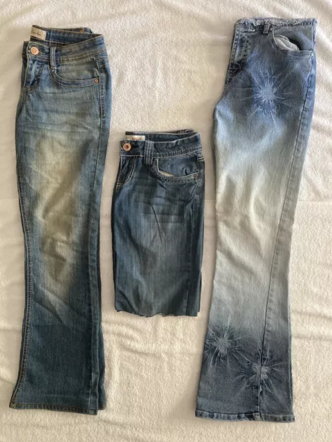 Ladies Jeans : Lot of 3 - Size 3 - Two Pair Pants & One Pair Shorts