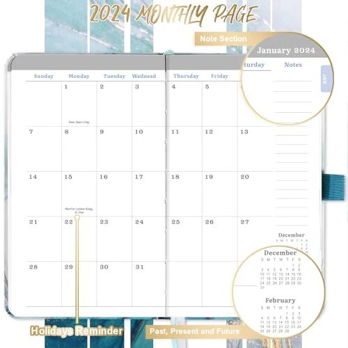 POCKET PLANNER 2024 Pocket Calendar 2024 from January 2024 December
