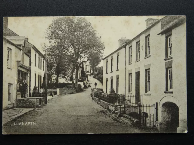 Ceredigion LLANARTH Village Scene showing Village Shop c1904 Postcard