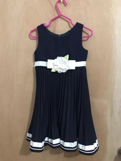 Jenny & Me Dress Toddler Girls Size 3T Navy Blue