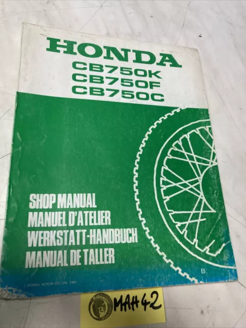 Honda CB750F CB750K  CB750C 1981 supplément manuel revue technique atelier CB750