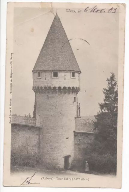 CPA 71 - Cluny - Tour Fabry de l'abbaye du XIV ème siècle 1903-  2ème choix.