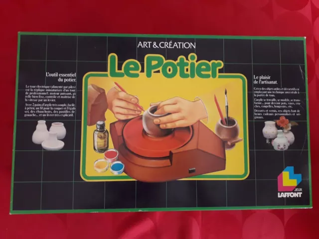 Le Potier Vintage- Coffret d'apprentissage créatif - Jeux Laffont 1983
