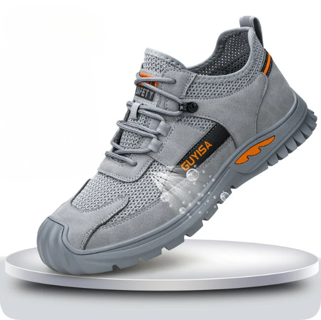 MENS WORK SAFETY Shoes Trainers Womens Steel Toe Cap Lightweight Hiking ...