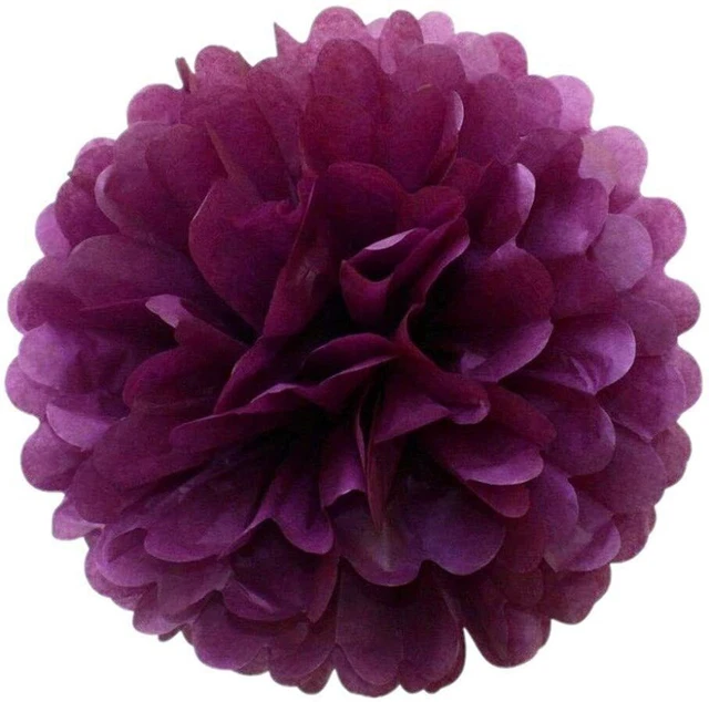 Lila Stoff Papier Bommel Bommel Bommel Blume Geburtstag Hochzeit Weihnachten Party