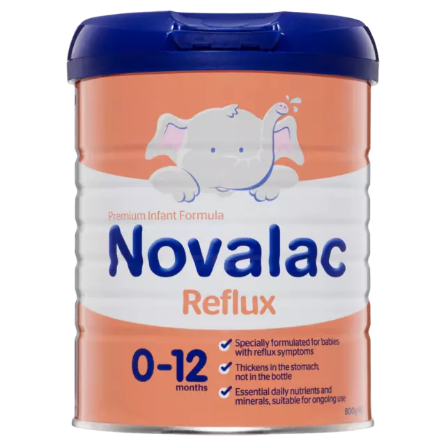 Novalac Reflux Premium Infant Formula 800g Reduce Reflux Symptoms 0-12 Months