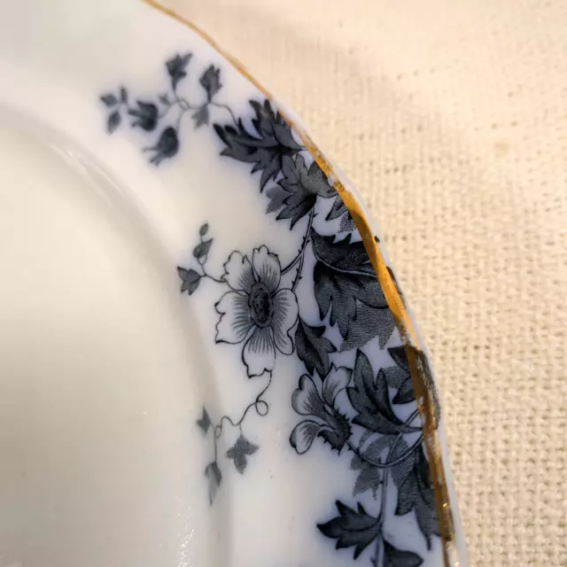 1880s Antique Platter Dish Flow Blue Keeling & Co Chatsworth Late Mayer Pattern 3