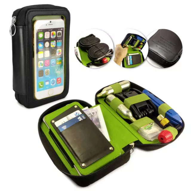 Tuff-Luv Velo Borsellino #31 Pelle Ciclismo Bici Borsa Custodia - per Smartphone