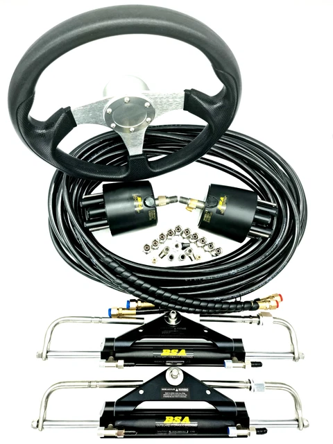 Hydraulic steering Twin Helm/Twin outboards (Sports wheels) Suits Yamaha Engines
