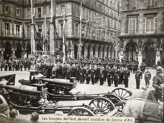 JEANNE D'ARC 1937 Défilé - Grande Photo de presse 30x40cm - Paris-Soir