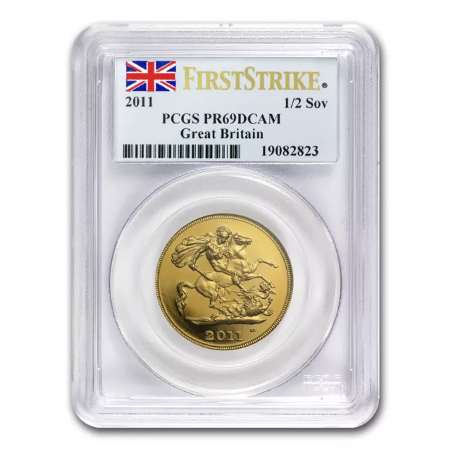 2011 Great Britain Gold 1/2 Sovereign PR-69 PCGS (FirstStrike®)